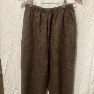 Briggs New York Men's Brown Patterned Dress Pants